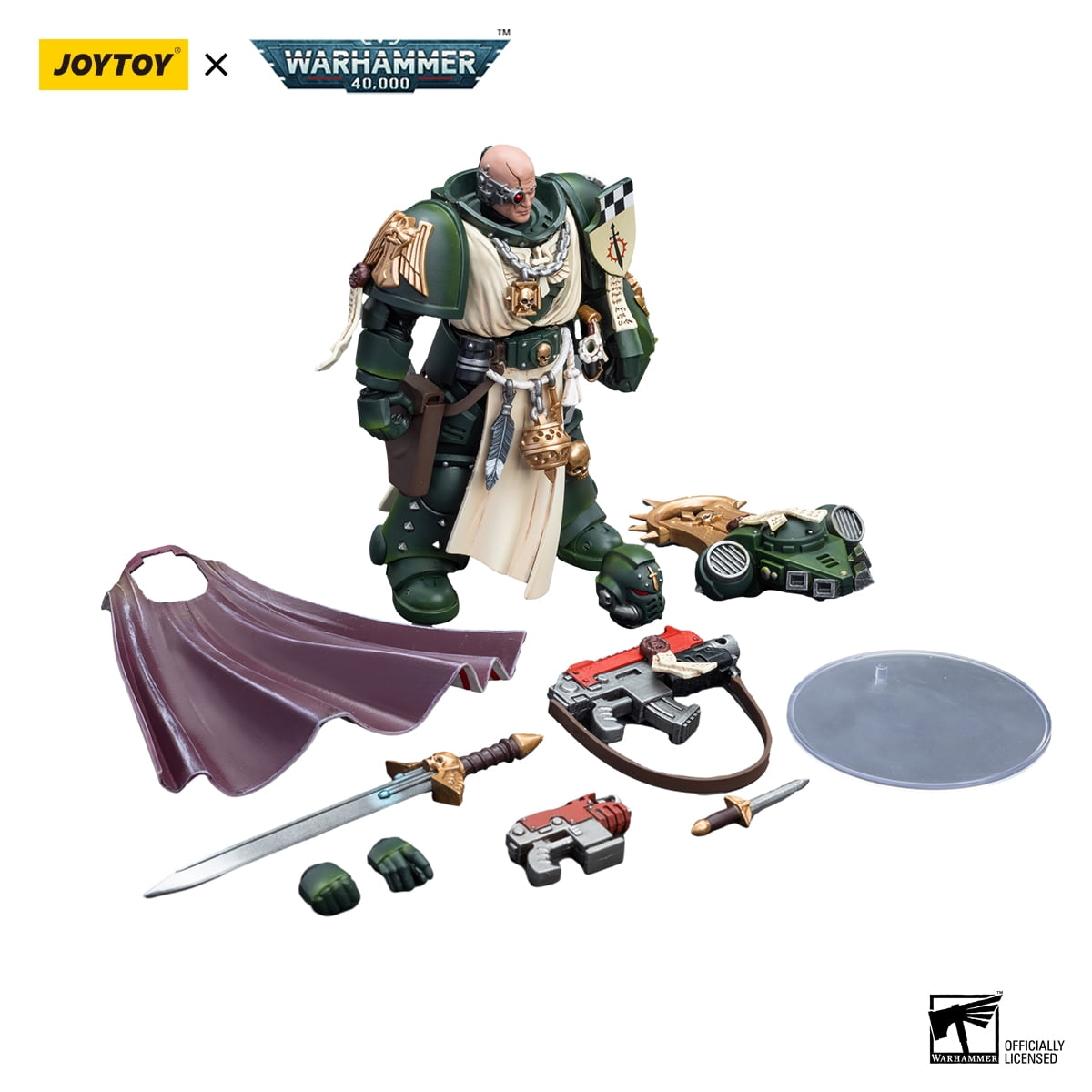 [IN STOCK] JOYTOY Warhammer 40K 1/18 Action Figures Dark Angels Master with Power Fist