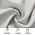thumbnail image 5 of Topchances Outdoor Patio Curtains, White, Heavy Weighted, Waterproof, 52in x 84in, 5 of 12