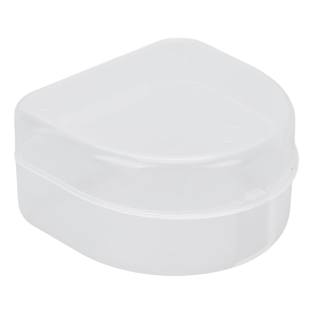 Denture Retainer Box, Locking Tightly Snap On Protective Waterproof Portable Size Mouthguard Container Box For Outdoor Use
