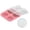 Pink, variant on Golf Ball Shaped 4-Connected Ice Model Tray Set, Funnel Silicone Ice Ball Mold, Flexible Freezer Maker for Whiskey, Cocktails and Cold Drinks, Easy Release Hockey Ice Model Tool