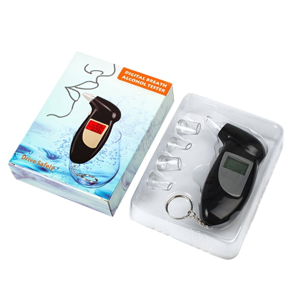 GJX Alcohol Breathalyzer Portable Breath Tester, Accurate Digital Display Convenient Lightweight Pocket Design, Alcohol Breathalyzer Tester
