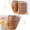 thumbnail image 3 of COMPUKAS Miniature Wooden Wine Barrel for Decor Realistic Design Portable and Convenient 4 Pieces, 3 of 8