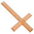 thumbnail image 4 of Cruz de pared de madera con agujero trasero, cruz de pared colgante de madera, decoración religiosa, 4 of 7