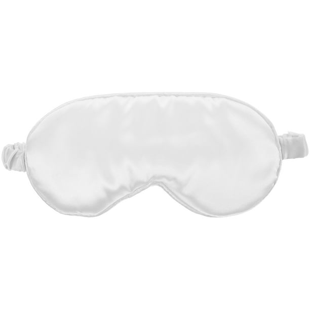 antifaz de seda para dormir, cómodo y transpirable, para hombres y mujeres (blanco)