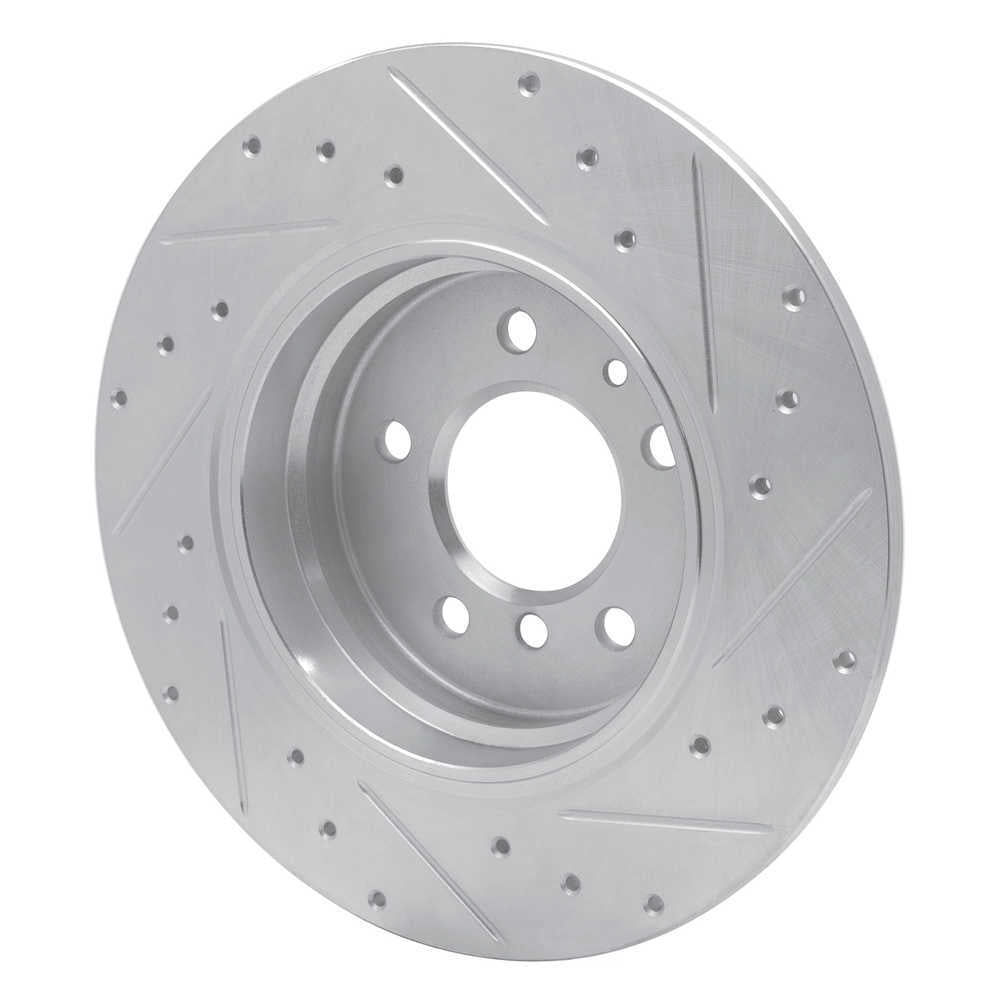 Dynamic Friction Company 631-31030L DFC Brake Rotor - Drilled And Slotted - Silver