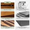 thumbnail image 6 of Modern End Table Charging Station Hidden 2 Drawers Wooden Table Living Room, Acorn, 6 of 7