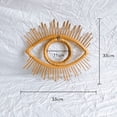thumbnail image 3 of Eye Hanging Mirror Eye Wall Rattan Mirror Decor Wall Mirror Decoration, 3 of 9