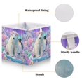 thumbnail image 4 of Storage Basket Foldable Open Organizers for Clothes Toys Books15.75x10.63x6.96in Polar Bear and Penguin Pattern, 4 of 8