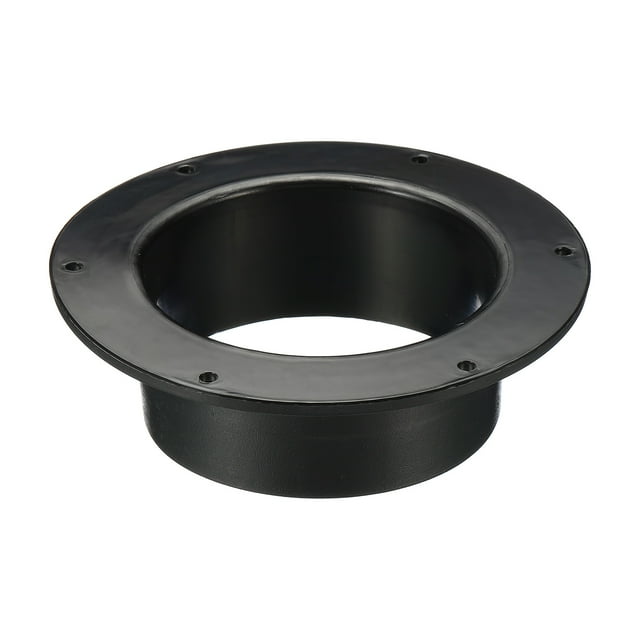 Unique Bargains 4' Raccord de Conduit Bride ABS Conduit Tuyau d'Écoulement d'Air Évent Connecteur Noir