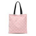 thumbnail image 1 of NUDECOR Sac Fourre-Tout en Toile Motif Poka Rose à Pois Composé de Rayures Abstraites Durable Réutilisable pour Courses, 1 of 1