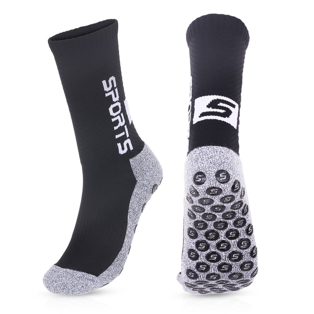 Calcetines Calcetines antideslizantes para mujeres y hombres, almohadillas de agarre para fútbol, Yo Abody Calcetines