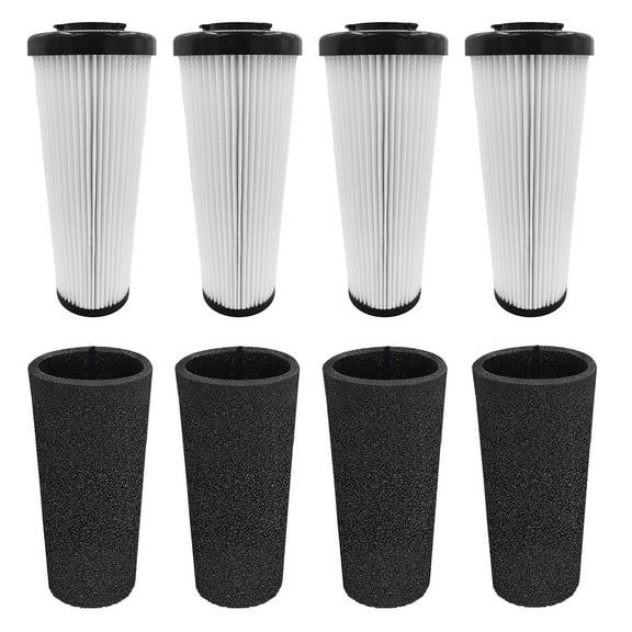 4 Pack F112 Filters Compatible with Dirt Devil Style F112 Endura Replacement Odor Trapping Filter, UD20120NC, UD70161, UD70164, UD70174, Compares to AD47936