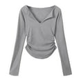 thumbnail image 4 of EDFBUYKRS Women's and Women's Buttercore Tee with Long Sleeves, Sizes M, 4 of 5