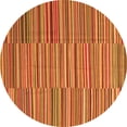 thumbnail image 1 of Ahgly Company Indoor Round Southwestern Orange Country Area Rugs, 6' Round, 1 of 1