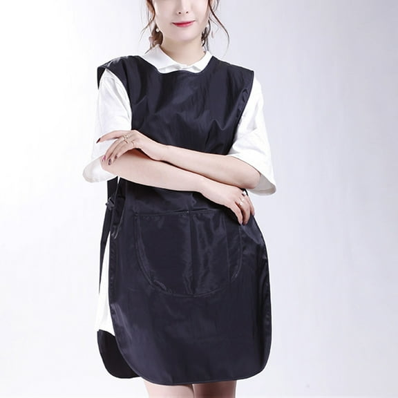 LOLIPPYY Black Barber Cape for Haircutting, Comfortable and Water Resistant Salon and Home Use Cape