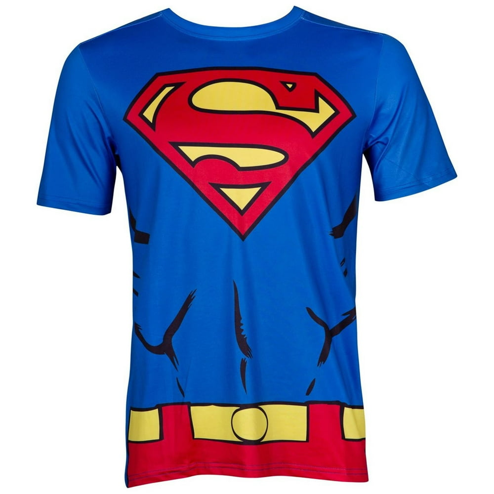 Superman Superman Performance Athletic Costume Adult TShirt with