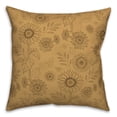 thumbnail image 2 of Creative Products Gold Sunflower Icons 18 x 18 Spun Poly Pillow, 2 of 3