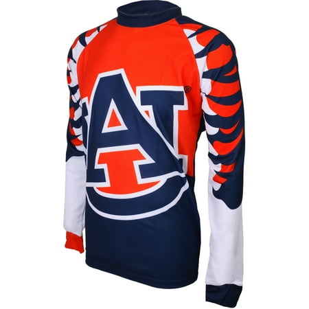 Auburn Cycling Jersey - Adrenaline Promotions Auburn University Tigers Long Sleeve Mountain Bike Jersey