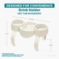 thumbnail image 2 of Bestway SaluSpa Drink Holder, Cup Holder with Small Tray for Inflatable Hot Tub and Spa, 2 of 6