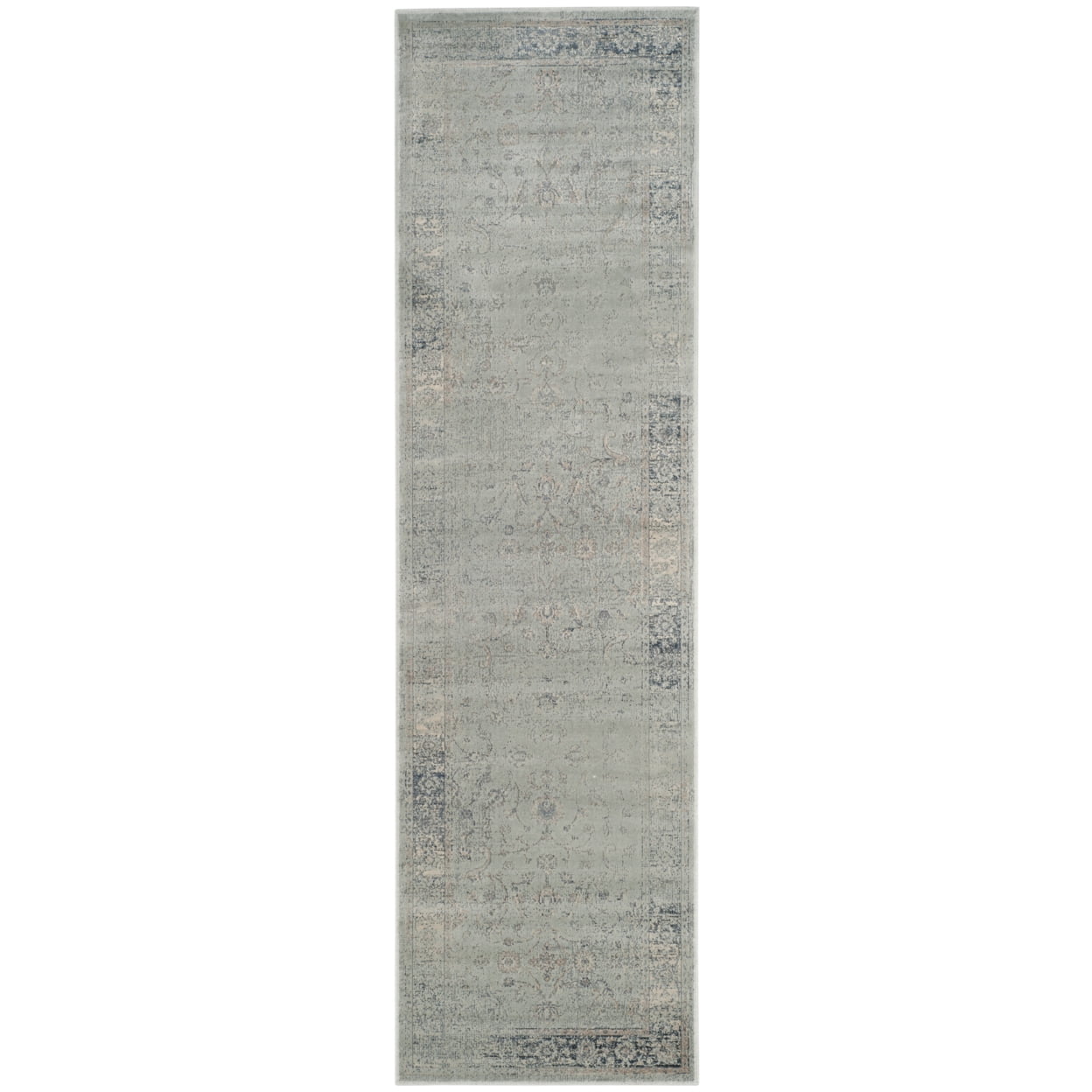 SAFAVIEH Vintage Daven Traditional Runner Rug, Light Blue, 2'2" x 8'