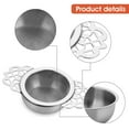 thumbnail image 5 of 2 Pack Tea Strainers with Drip Bowls, Stainless Steel Loose Leaf Tea Strainers with Double Winged Handles Extra Fine Mesh Tea Infuser Brew Loose Leaf Tea, Spices, Seasonings, Silver, 5 of 7