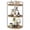 1 Piece - Light Brown, variant on EASHZMFYTBF 3 Tier Corner Organizer Storage, Rustic Bathroom Organizer, Wood Countertop Storage Tray For Vanity, Kitchen, Bedroom,Light Brown