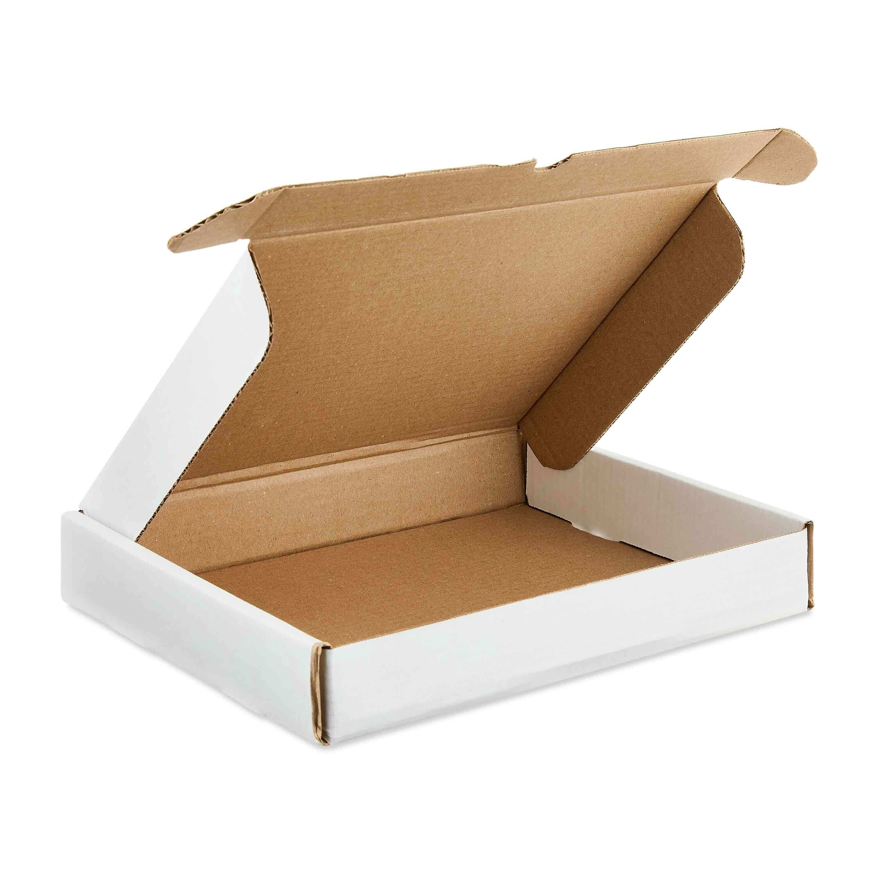 Pen+Gear Recycled Tuck-Top Shipping Box, 13" L x 10" W x 2"H, White, 1 Count