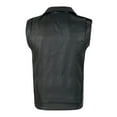 thumbnail image 5 of BSDJILFG 50% ,Mens Leather Jacket Black Motorcycle Jacket Sleeveless Tank Tops Zipper Closure Trendy Collar Jacket L-4XL, 5 of 7