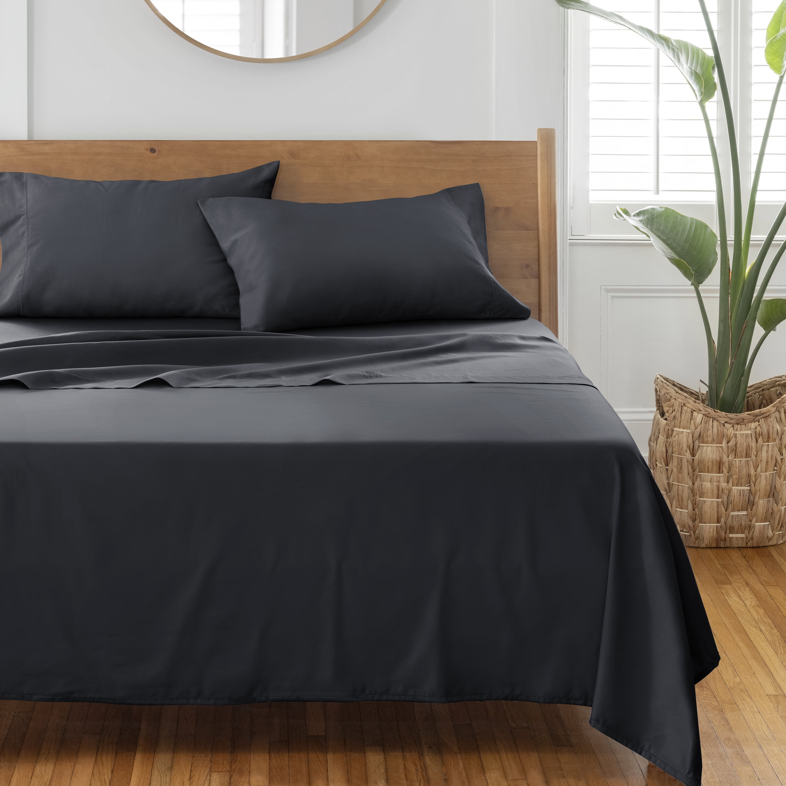 Better Homes & Gardens 3-Piece 400 Thread Count Greystone Performance Bed Sheet Set, Twin