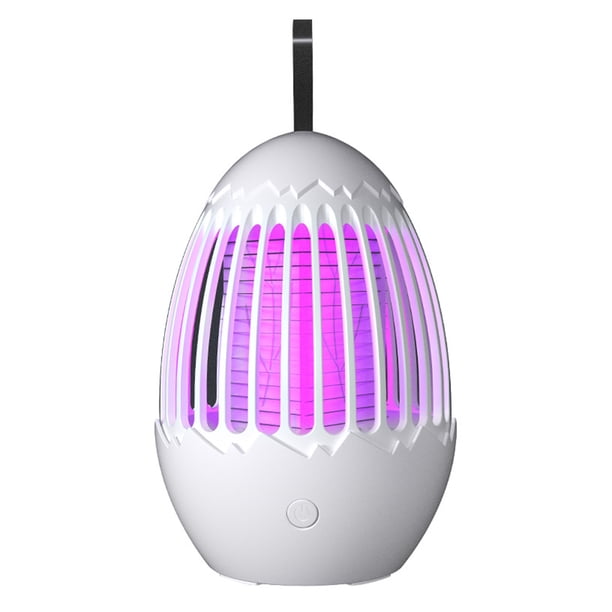Luz de plagas de descarga eléctrica 20-100㎡ Lámpara LED silenciosa Ajustable Hogar Cabecera Iluminación de escritorio Control de atracción Repelente de insectos y plagas Blanco Recargable Bearachild HA064168-02B
