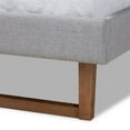 thumbnail image 5 of Bowery Hill Gray Upholstered Wood Queen Size Platform Bed, 5 of 10