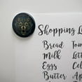 thumbnail image 2 of Fenrir Fierce Snarling Wolf In Chains Norse Mythology Kitchen Refrigerator Locker Button Magnet, 2 of 5