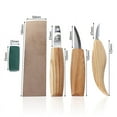 thumbnail image 4 of Wood Carving Set Knife Sharp-edged Wood Gouge Chisels DIY Cutter Woodworking Carving Tools (5PCS), 4 of 6