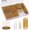 Gold, variant on 415PCS Bobby Pins Hair Kit, 200PCS U Shaped Hair Pins Elastic Hair Ties with Hair Net for Women