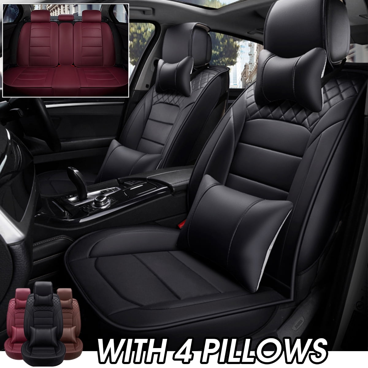 leather seat covers walmart