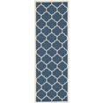 thumbnail image 1 of Safavieh Courtyard Navy Indoor Outdoor Rug - Runner 2'3" x 10', 1 of 1