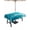 Blue Aqua, variant on Outdoor Tablecloth with Umbrella Hole and Zipper, Teal Blue Ocean Shark Waterproof Patio Tablecloth for Dining 54''x80'', Coastal Wave Summer Beach Wipeable Table Cover for Picnic BBQ Party Patio