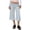 Light Blue -AC03, variant on Gaucho Pants for Women Fold Over Flowy Low Rise Wide Leg Capri Pants Casual Stretch Cropped Pant White 3XL