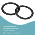 thumbnail image 4 of Uxcell 2.5" Fluorine Rubber Gasket Flange O-Ring for Vacuum Clamp Black 2 Count, 4 of 5