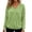 Green, variant on Luvrsol Women Blouses Casual Solid Short Long V-Neck Tops Pullover Daily Shirts S-2XL
