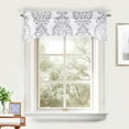 thumbnail image 5 of DriftAway Samantha U Shape with Selfcord Lined Thermal Insulated Energy Saving Rod Pocket Window Curtain Single Swag Valance, 52" x 16" Plus 2" Header, Gray, 5 of 6