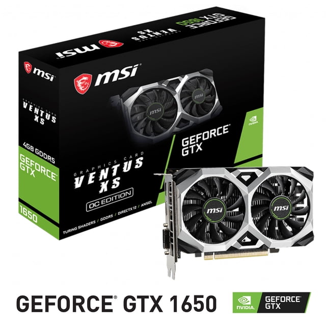 Tarjeta de Video MSI GeForce GTX 1650 Ventus XS 4GB DDR6