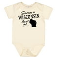 thumbnail image 3 of Inktastic Someone in Wisconsin Loves Me Boys or Girls Baby Bodysuit, 3 of 5