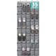 thumbnail image 1 of Organizador de zapatos para colocar sobre la puerta, Tiblue, gris, 172 x 67 cm, 35 bolsillos, 1 of 9