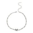 thumbnail image 1 of Ladies Necklace Diamond Butterfly Single Layer Clavicle Chain Metal Chain, 1 of 4