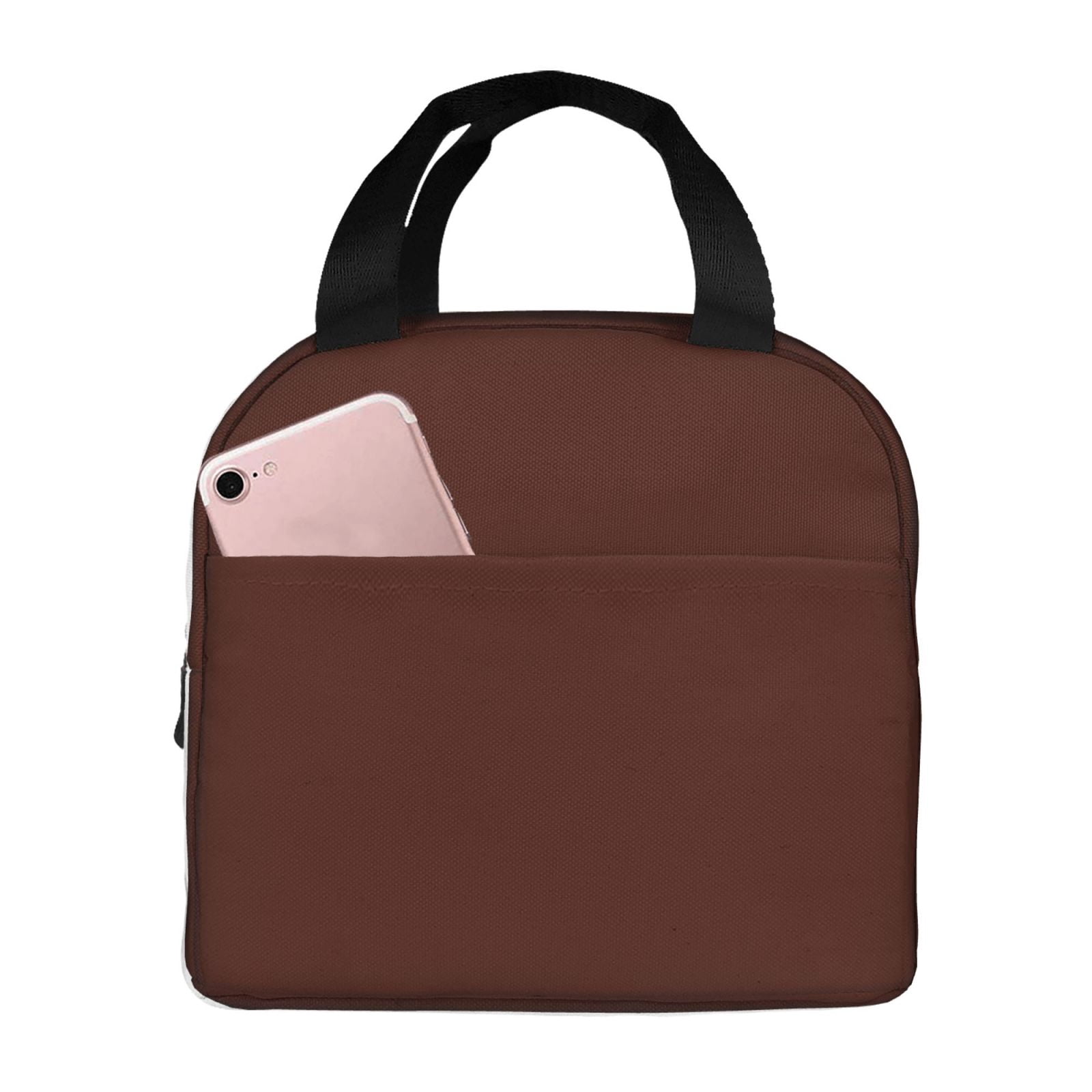 Ratiio Brown Print Lunch Bag Lunch Box Insulated Lunch Bag Adult Lunch Box for Men and Women