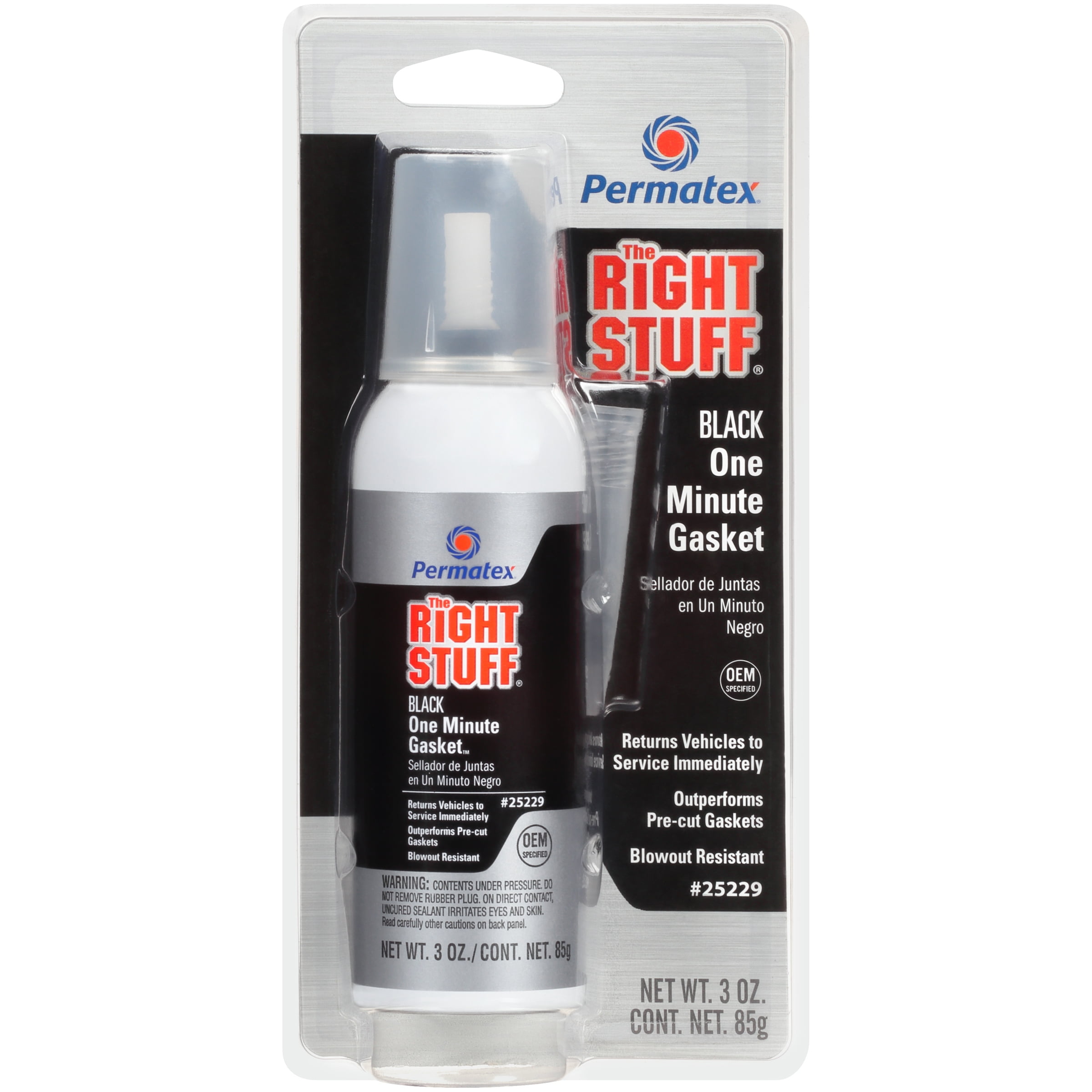 Permatex® The Right Stuff® 25229 One Minute Gasket? Black Sealant 3 oz