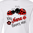 thumbnail image 4 of Inktastic My Nana Loves Me with Cute Ladybugs Long Sleeve Youth T-Shirt, 4 of 5
