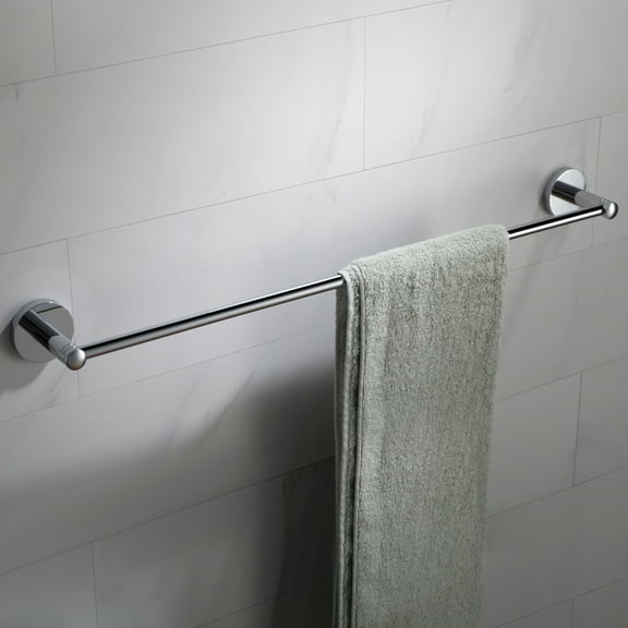 Kraus 24" Bathroom Towel Bar, Chrome, 2.1"H