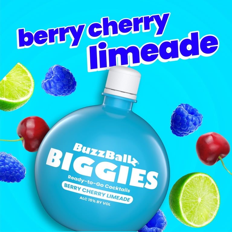 BuzzBallz Berry Cherry Limeade 1.75L Can Ready-to-Drink Cocktail